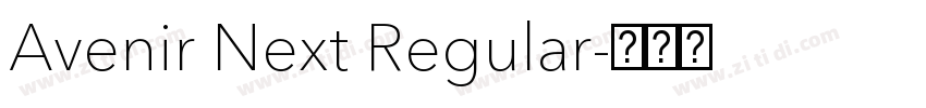 Avenir Next Regular字体转换